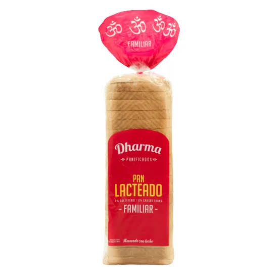 PAN LACTEADO FAMILIAR DHARMA 600 grs GRANDE